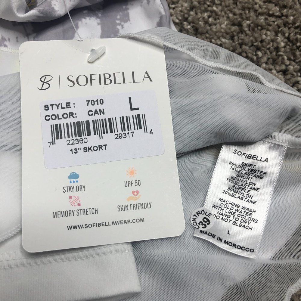 New Sofibella Golf Tennis Skort 13" Size Large - Picture 3 of 6